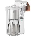 Cafetiere Cafetiere filtre MELITTA - Look V Therm Perfection 1025-15 Blanc-Acier Brosse - 10 tasses - AromaSelector