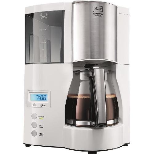 Cafetiere Cafetiere filtre programmable Melitta Optima Timer - Blanc - 850W - 8 tasses