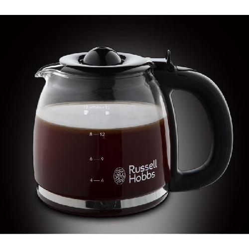 Cafetiere Filtre - RUSSELL HOBBS - Colours Plus 24033-56 - Inox - Programmable - 15 tasses - Technologie WhirlTech - 1100 W