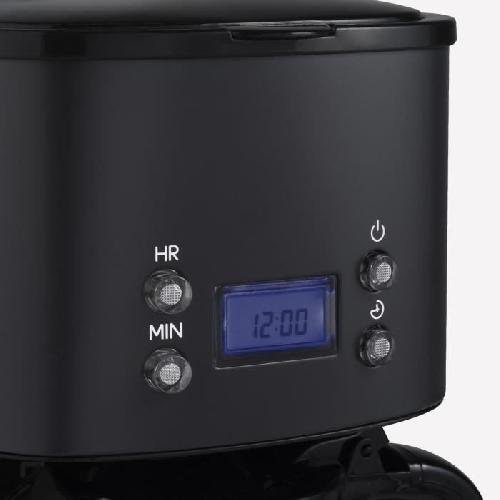 Cafetiere Cafetiere programmable - HKoeNIG - MG32 - 1.5 L (12 tasses) - 1000 W - Ecran LCD - Maintien au chaud - Noir et acier inoxydable