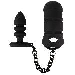 Attacher Cage a penis avec plug anal