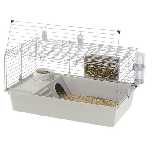Cage Cage cochons d'inde 774842 cm- Maisonnette. gamelle. ratelier et abreuvoir - FERPLAST