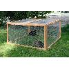 Cage Enclos extérieur pour rongeurs - Kerbl - Vario Bois 84399 - Grillage fin - Dimensions 120x120x59cm