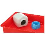 Cage Cage hamster 462923 cm- Une roue. une mangeoire. une maisonnette. un abreuvoir - FERPLAST