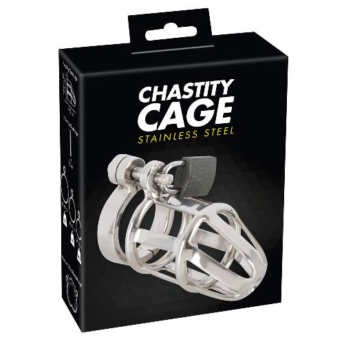 Cage penis de chastete en metal Stainless Steel
