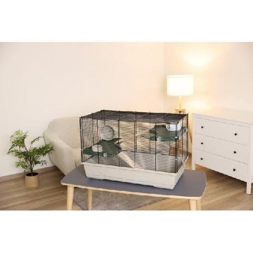 Cage Cage pour petits animaux - KERBL - FLAT NATURE - 80 x 45 x 53 cm - 3 étages