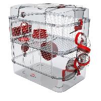 Cage ZOLUX Cage sur 2 étages pour hamsters. souris et gerbilles - Rody3 duo - L 41 x p 27 x h 40.5 cm - Grenadine