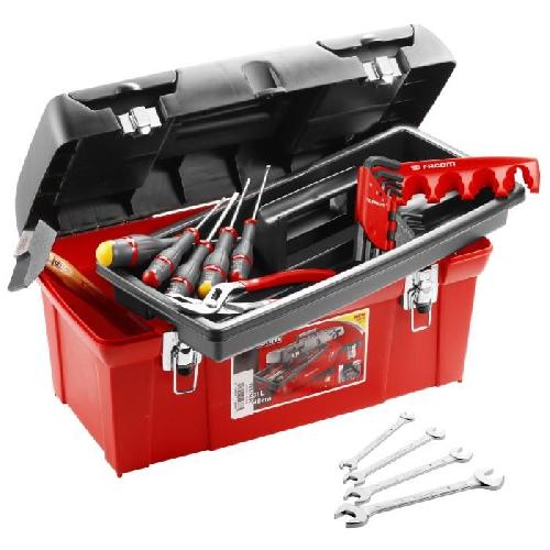 Coffret Consommable Caisse a outils FACOM + 20 outils - 5 Tournevis Protwist + 9 Cles males + 4 Cles a fourche + Marteau rivoir + Pince - TBX1M.PB