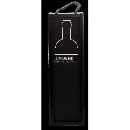 Tire-bouchon - Decapsuleur - Limonadier Caisse bois noire - Pour 1 bouteille format Bordeaux