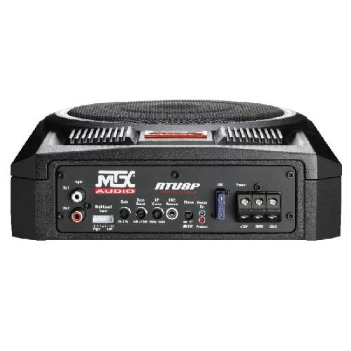 Autoradios : Caissons De Basse - Subwoofer Caisson de grave amplifie - MTX AUDIO - RTU8P - 20 cm - 150W RMS - Telecommande EBC