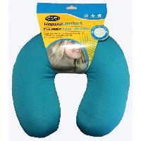 Cale Dos - Repose-tete Tour De Cou Happy Confort Microbille Bleu Turquoise. Oko-Tex - Sct bleu