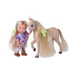 Poupee Caleche et cheval pour poupée STEFFI LOVE Evi - SILVERTORN - 12cm - Accessoires inclus