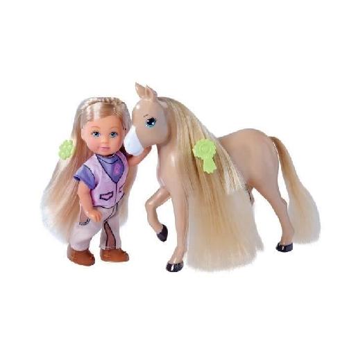 Poupee Caleche et cheval pour poupée STEFFI LOVE Evi - SILVERTORN - 12cm - Accessoires inclus