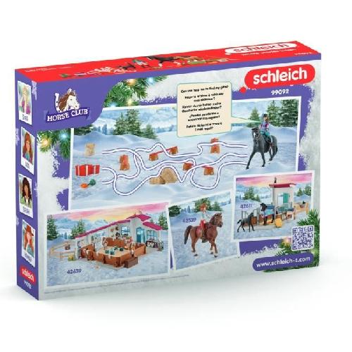 Figurine Miniature - Personnage Miniature Calendrier de l'Avent Horse Club. SCHLEICH 99092 Club. 24 super surprises pour les fans de chevaux