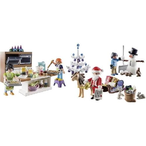 Univers Miniature - Habitation Miniature - Garage Miniature Calendrier de l'Avent PLAYMOBIL - Pâtisserie de Noël - 4 personnages et accessoires