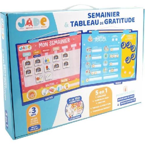 Jeu D'apprentissage Calendrier Semainier Gratitude Pour Enfant - JADE - Montessori - Jeu Educatif - Humeur - Dodo - Jeu Pour Enfant - Desgin Français