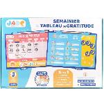 Jeu D'apprentissage Calendrier Semainier Gratitude Pour Enfant - JADE - Montessori - Jeu Educatif - Humeur - Dodo - Jeu Pour Enfant - Desgin Français