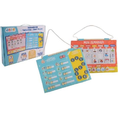 Jeu D'apprentissage Calendrier Semainier Gratitude Pour Enfant - JADE - Montessori - Jeu Educatif - Humeur - Dodo - Jeu Pour Enfant - Desgin Français