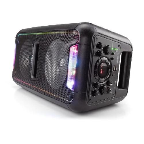 Enceinte - Haut-parleur Nomade - Portable - Mobile - Bluetooth CALIBER HPA502BTL Enceinte portable Bluetooth - Lampes LED multicolores - Batterie integree - Option Karaoke Sing-Along