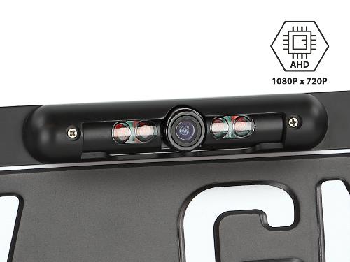 Radar Et Camera De Recul - Aide A La Conduite Camera de recul AHD avec support de plaque immatriculation universel pour l'UE