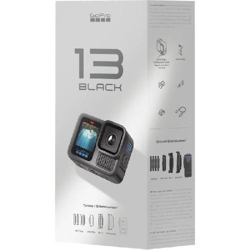 Camera Sport - Camera Frontale Camera de sport - GoPro - HERO 13 Black - Etanche - Video 5.3K60 - Compatible objectifs HB