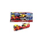 Camion avec Helicoptere Police Majorette GS 35 cm - MAJORETTE - Blanc - Jouet - Mixte - 3 ans