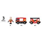 Vehicule Miniature Assemble - Engin Terrestre Miniature Assemble Camion de Pompiers Son et Lumiere BRIO - Ravensburger - Lance a incendie - Mixte - Des 3 ans - 33811