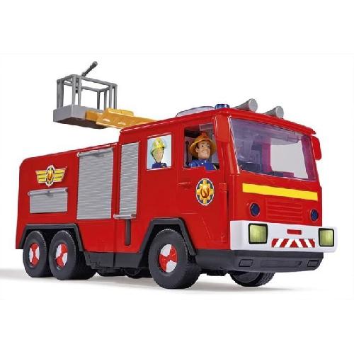 Figurine Miniature - Personnage Miniature Camion Jupiter Sam le Pompier - Figurines Sam et Radar Incluses - Fonctions Sonores et Lumineuses