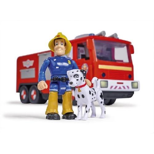 Figurine Miniature - Personnage Miniature Camion Jupiter Sam le Pompier - Figurines Sam et Radar Incluses - Fonctions Sonores et Lumineuses