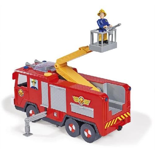 Figurine Miniature - Personnage Miniature Camion Jupiter Sam le Pompier - Figurines Sam et Radar Incluses - Fonctions Sonores et Lumineuses