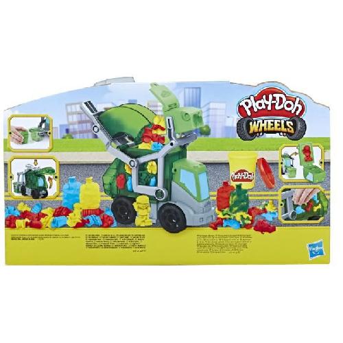 Jeu De Pate A Modeler Camion poubelle Play-Doh Wheels - Play-Doh - Avec pâte a imitation ordures et 3 pots de pâte a modeler