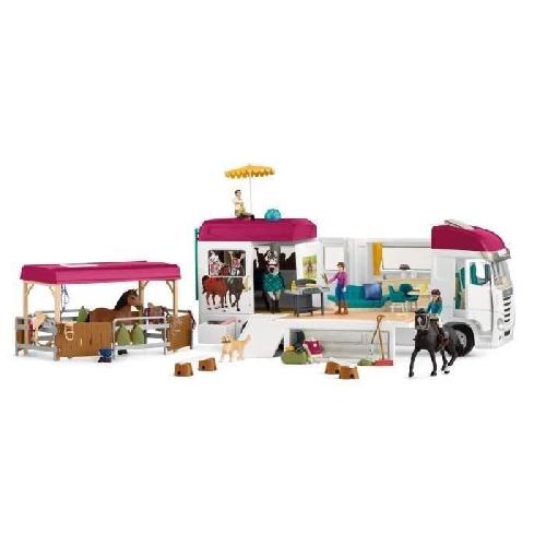 Univers Miniature - Habitation Miniature - Garage Miniature Camping-Car Equestre. schleich 42619 HORSE CLUB - coffret. 227 pieces. des 5 ans