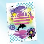 Jeu De Coloriage - Dessin - Pochoir Canal Toys - Airbrush Art - Kit de Création de Posters avec spray électronique. pochoirs et feutres - AIR 015