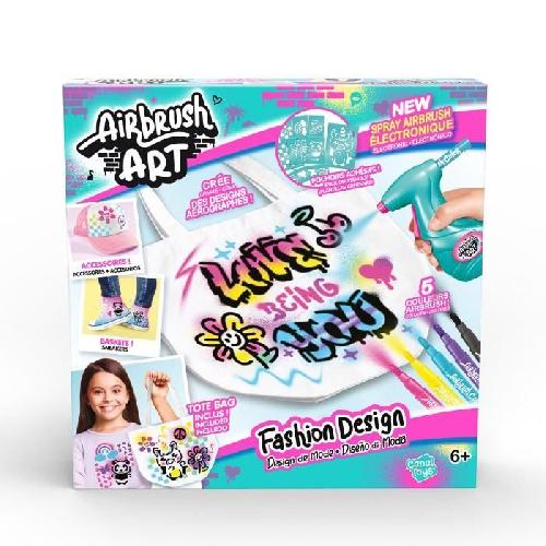 Jeu De Coloriage - Dessin - Pochoir Canal Toys - Airbrush Art - Kit de Fashion Design Kit avec spray electronique. pochoirs et feutres - AIR 016