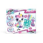 Jeu De Coloriage - Dessin - Pochoir Canal Toys Peluche a personnaliser Licorne - Airbrush électrique avec pochoirs et feutres