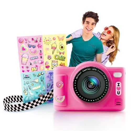 Appareil Photo Enfant Canal Toys - Photo Creator -Appareil Photo Numérique Pop Couleur Rose- Avec carte SD 8Go incluse - CLK 042