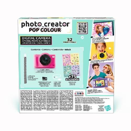 Appareil Photo Enfant Canal Toys - Photo Creator -Appareil Photo Numérique Pop Couleur Rose- Avec carte SD 8Go incluse - CLK 042