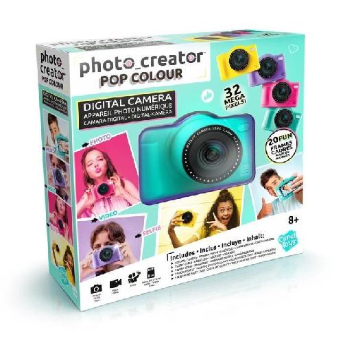 Appareil Photo Enfant Canal Toys - Photo Creator -Appareil Photo Numerique Pop Couleur Vert- Avec carte SD 8Go incluse - CLK 043