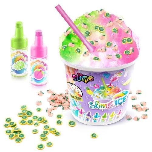 Jeu De Perle A Repasser - Jeu De Perle A Fixer Canal Toys - SO SLIME DIY - Slime Ice Mega Cup - Avec 2 colorants parfumés. 1 cuillere et des décorations - SSC 300