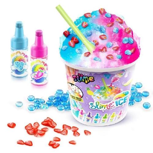 Jeu De Perle A Repasser - Jeu De Perle A Fixer Canal Toys - SO SLIME DIY - Slime Ice Mega Cup - Avec 2 colorants parfumés. 1 cuillere et des décorations - SSC 300