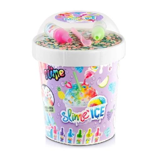 Jeu De Perle A Repasser - Jeu De Perle A Fixer Canal Toys - SO SLIME DIY - Slime Ice Mega Cup - Avec 2 colorants parfumés. 1 cuillere et des décorations - SSC 300