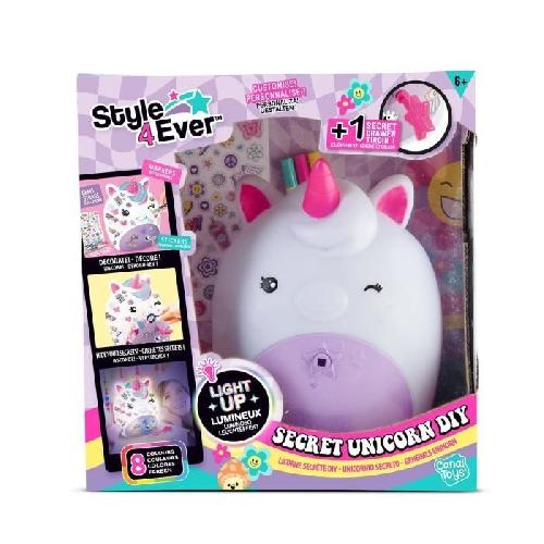 Jeu De Coloriage - Dessin - Pochoir Canal Toys - Style For Ever - Lampe Licorne Secrete - OFG 301