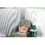 Cloture - Canisse - Brise Vue - Grillage - Panneau Canisse double face PVC blanc - NATURE - 1 x 3 m - 100 occultant - 1500 g-m2