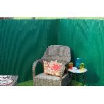 Cloture - Canisse - Brise Vue - Grillage - Panneau Canisse double face PVC vert fonce - NATURE - 1 x 3 m - 100 occultant - 1500 g-m2