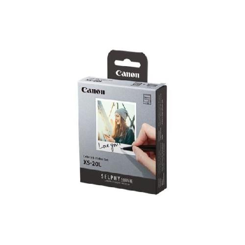 CANON XS-20L - Kit 20 impressions format carre -papier + rouleau encres- Taille Papier - 7.2 x 8.5 cm T