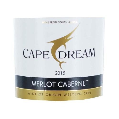 Vin Rouge Cape Dream 2021 Merlot Cabernet - Vin rouge d'Afrique du Sud