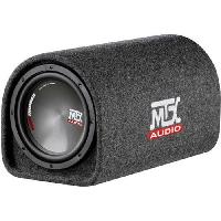 Car Audio Caisson tube actif avec subwoofer - MTX AUDIO - RTT8P - 20cm reflex et ampli Classe-D 120W RMS filtre actif et télécommande