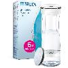 Carafe Filtrante Bouteille filtrante - BRITA - Blanc Graphite - 1.3L - 6 filtres MicroDisc - Compatible lave-vaisselle