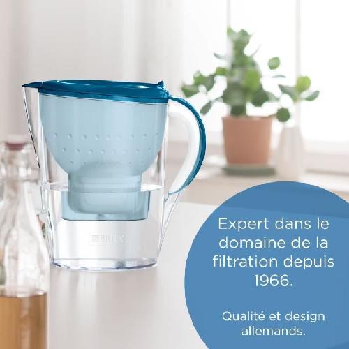 Carafe Filtrante Carafe filtrante BRITA - Marella Bleue - Capacite 2.4L dont 1.4L d'eau filtree - 1 Cartouche Maxtra Pro All-In-1 incluse
