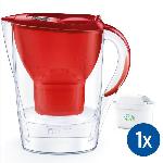 Carafe Filtrante Carafe filtrante BRITA Marella rouge (2.4L) - Inclus 1 cartouche filtrante MAXTRA PRO All-in-1